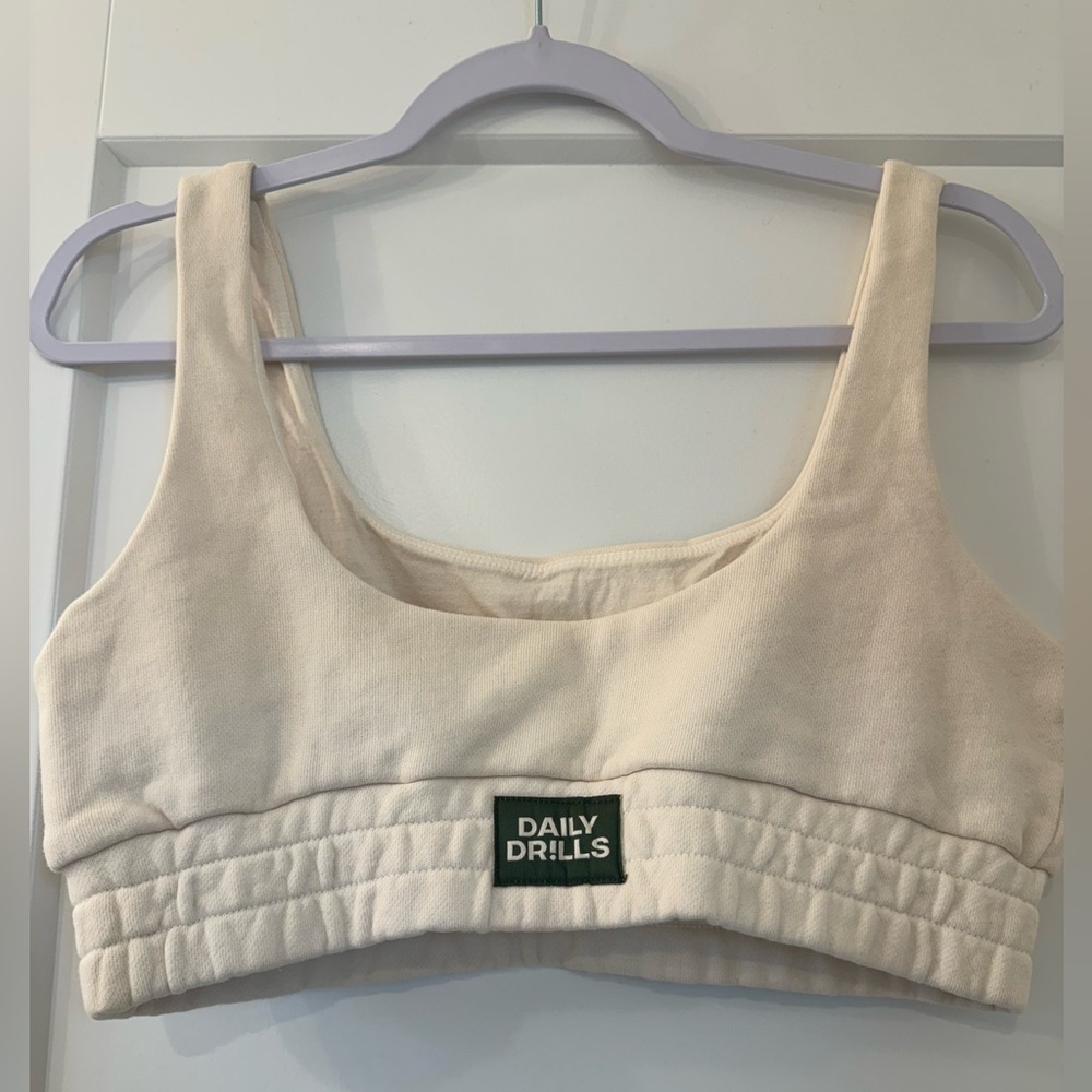 Daily Drills Sweatshirt Bra - Color: Sand NEW